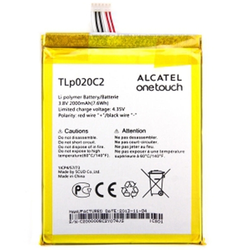 Picture of Battery Alcatel TLp020C2 for Alcatel One Touch IdolX 6040D/6040X - 2000 mAh