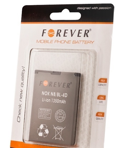 Picture of Battery Forever (ίδιο με BL-4D) Nokia  for N97 Μini N8 Li-Ion  - 1400mAh 