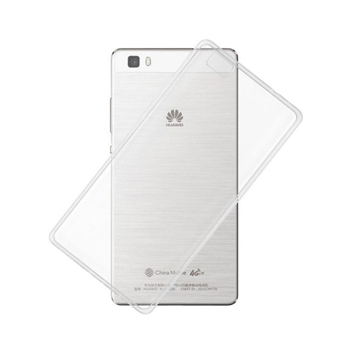 Θήκη Πλάτης Σιλικόνης για Huawei P8 - Χρώμα: Διάφανο