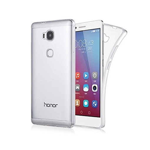Θήκη Πλάτης Σιλικόνης για Huawei Honor 5X - Χρώμα: Διάφανο
