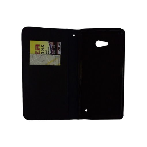 Θήκη Βιβλίο για Nokia Lumia N640 - Χρώμα: Μαύρο