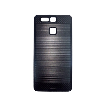 Εικόνα της Θήκη Πλάτης Bumper Metalic Look για Huawei P9 - Χρώμα: Μαύρο