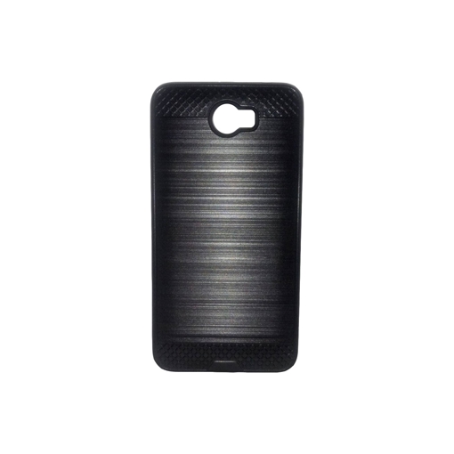 Θήκη Πλάτης Bumper Metalic Look για Huawei Y5II/Y5 2/Honor 5 - Χρώμα: Μαύρο