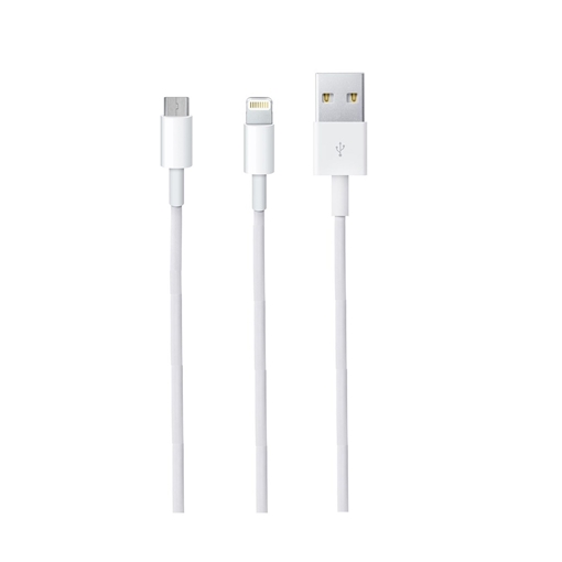 Picture of OEM - Lightning (male) & Micro (male) to USB Cable -1m