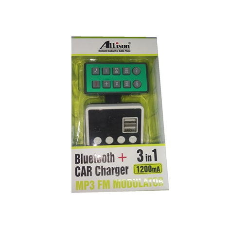 Picture of Allison ALS-A862 Bluetooth and Car Charger 1.2mA and MP3 FM Modulator
