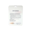 Picture of USB cable storage bag with zip closure and window 12 cm x 10 cm