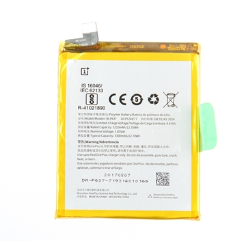 Picture of Battery OnePlus BLP637 for OnePlus 5 3300mAh  Built-in Polymer