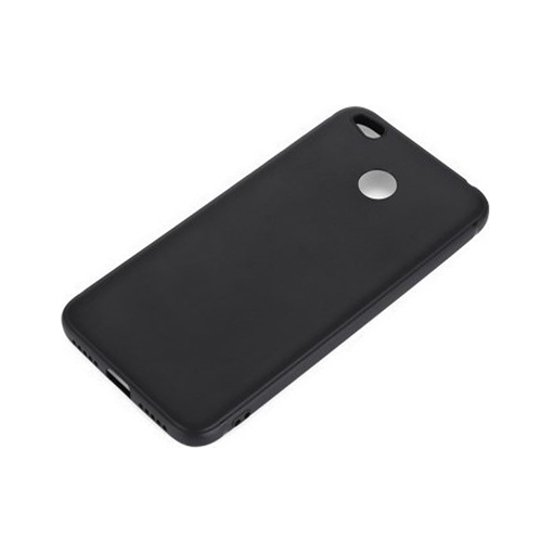 Θήκη Πλάτης Σιλικόνης για Xiaomi Redmi 4Χ - Χρώμα: Μαύρο