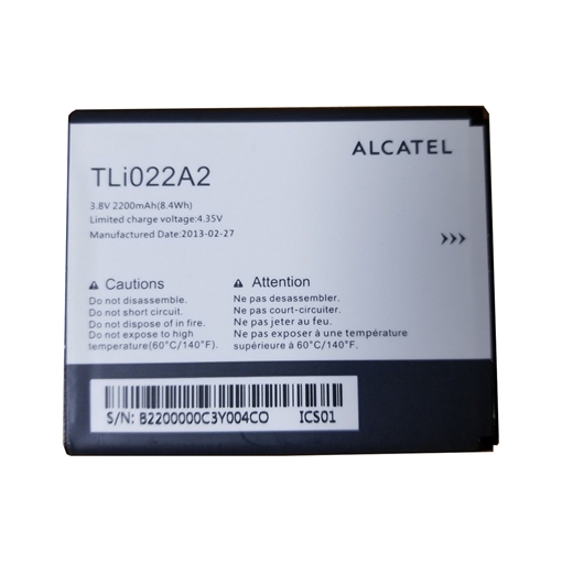 Picture of Battery Alcatel TLi022A2 for One Touch Sonic - 2200mAh