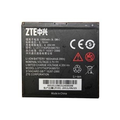 Picture of Battery ZTE Li3717T43P3h565751 for Warp N860/Anthem 4G N910 - 1600mAh