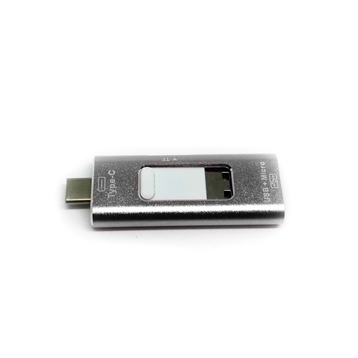 OnTheGo Card Reader (Type C - microUSB - USB2 - TF Card)