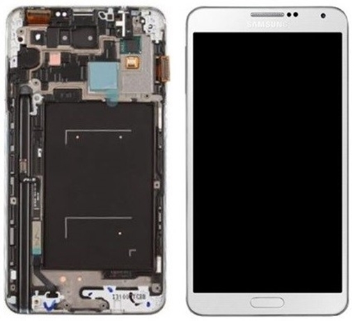 SUPER AMOLED Οθόνη LCD με Μηχανισμό Αφής για Samsung Galaxy Note 3 N9005 (SWAP)  - Χρώμα: Λευκό