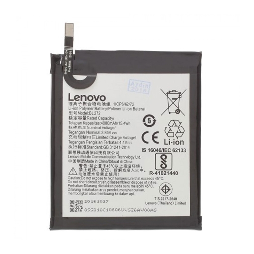Picture of Battery Lenovo BL272 For Lenovo K6 - 4000 mAh