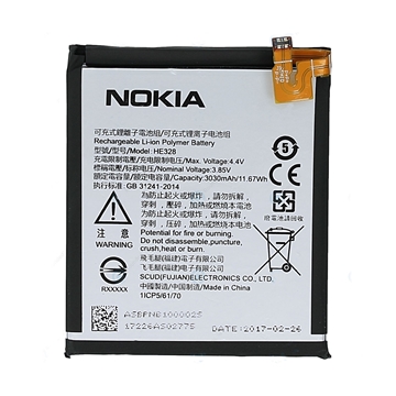 Picture of Battery  Nokia HE328  for Nokia 8 - 3030mAh