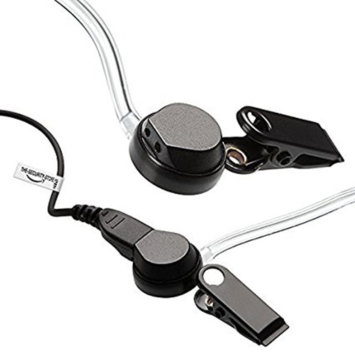 The Security Store Earpiece for BAOFENG and H777 Radio (Bodyguard Style Covert Acoustic Tube Headset with HQ PTT Microphone)