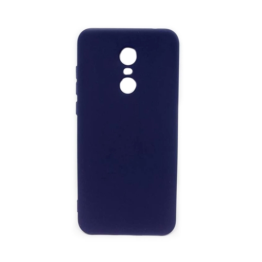 Θήκη Πλάτης Σιλικόνης για Xiaomi Redmi 5 Plus -Χρώμα: Μπλε της νύχτας