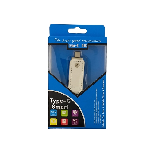 Smart Card Reader keychain USB/Type-C - Color: White
