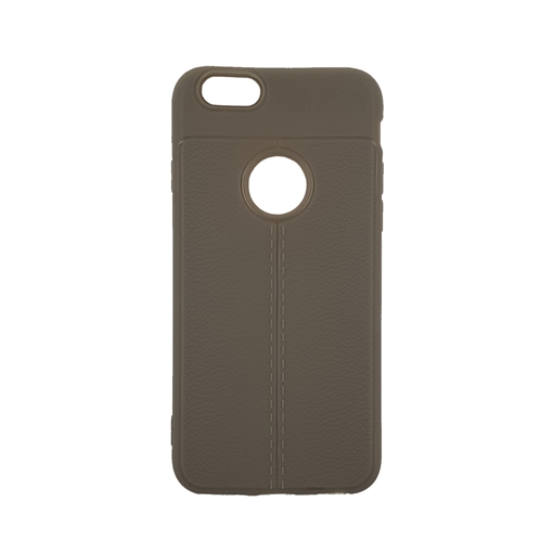 TPU Litchi Case with Leather pattern for iPhone 6G/6S (4.7) - Color : Grey