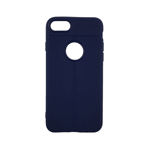 Θήκη TPU Litchi με δερμάτινη όψη για iPhone 7G/8G (4.7) - Χρώμα: Μπλε