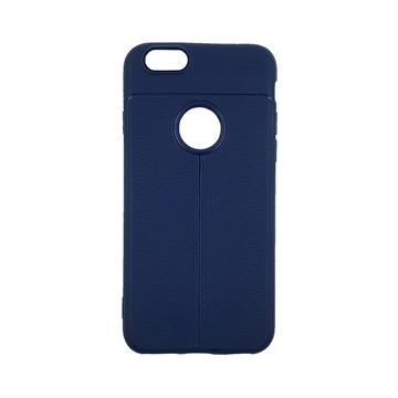 TPU Litchi Case with Leather pattern for Samsung Galaxy 6G/6S (4.7) - Color : Blue