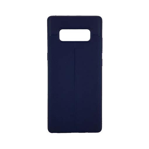 TPU Litchi Case with Leather pattern for Note 8 - Color : Blue