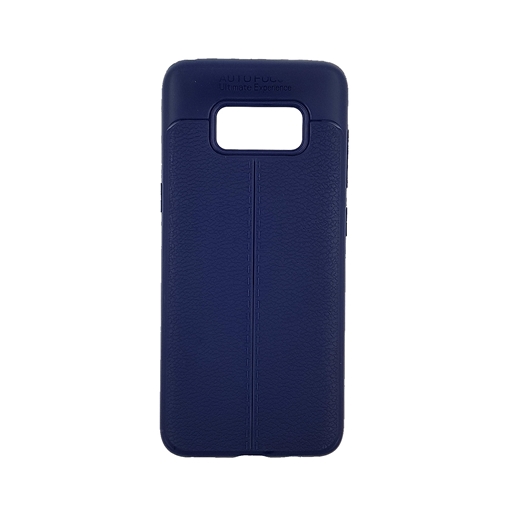 TPU Litchi Case with Leather pattern for Samsung Galaxy S8 (G950) - Color : Blue