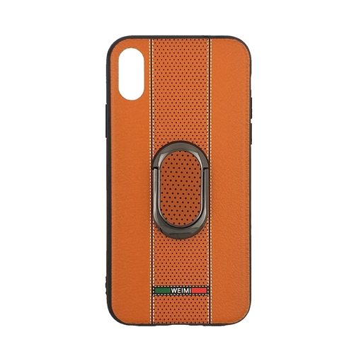 TPU Weimi back case with 360 angle rotation Stand for iPhone X/Xs - Color: Orange