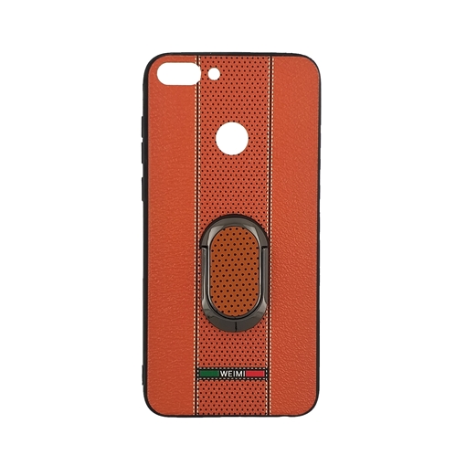 Θήκη πλάτης TPU Weimi με περιστροφικό Stand 360 για Huawei P Smart- Χρώμα: Πορτοκαλί