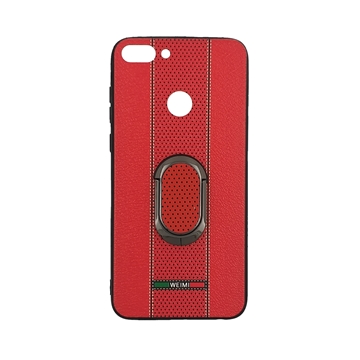 Θήκη πλάτης TPU Weimi με περιστροφικό Stand 360 για Huawei P Smart - Χρώμα: Κόκκινο