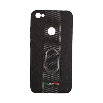 TPU Weimi back case with 360 angle rotation Stand for Xiaomi Redmi Note 5A Prime - Color: Black