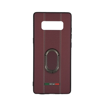 TPU Weimi back case with 360 angle rotation Stand for Samsung Galaxy Note 8 - Color: Purple