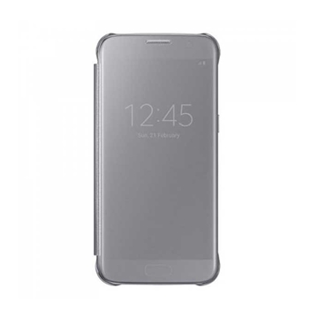 Θήκη ΟΕΜ Clear View Book για Samsung Galaxy S7 (G930F) - Χρώμα: Ασημί