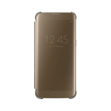 Θήκη ΟΕΜ Clear View Book για Samsung Galaxy J730 (J7 2017) - Χρώμα: Χρυσό
