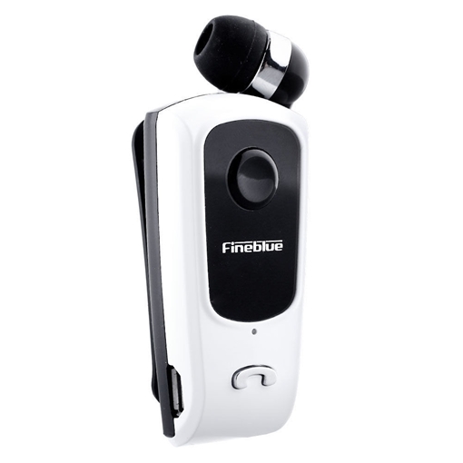 Bluetooth Fineblue F920 Ασύρματα Ακουστικά Earphone Clip-On Wireless Headset - Χρώμα: Λευκό