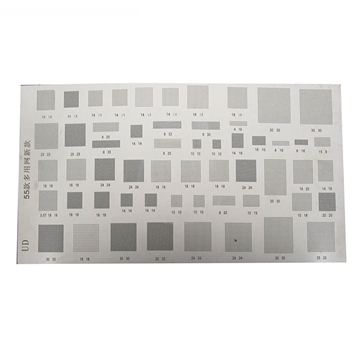 Picture of UNIVERSAL Stencil for Reballing with 55  different compatible types