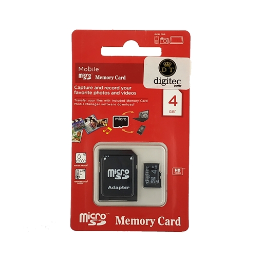 Digitec Micro SD Memory card with Adapter 4GB