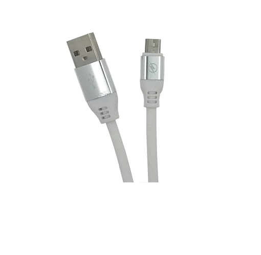 OEM USB 2.0 to Micro USB Braided Cable Λευκό 1.8m