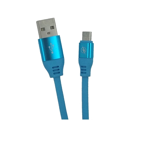 OEM USB 2.0 to Micro USB Braided Cable Μπλε 1.8m