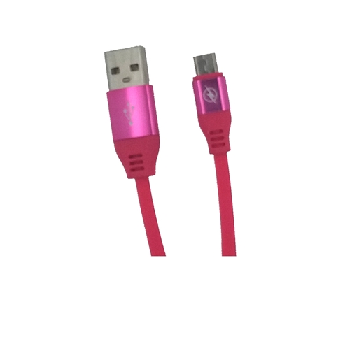 OEM USB 2.0 to Micro USB Braided Cable Ροζ 1.8m
