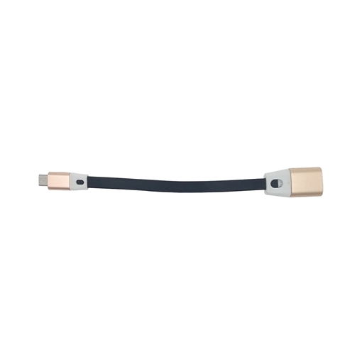OEM OTG Micro USB - USB Female Χρώμα: Χρυσό Ροζ - Μαύρο
