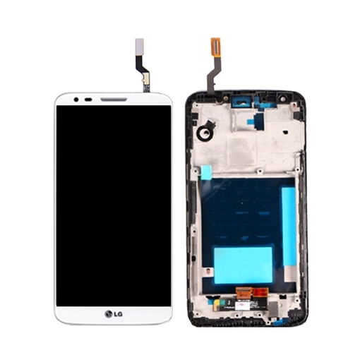 Οθόνη LCD με Μηχανισμό Αφής και Πλαίσιο για LG G2  D802 - Χρώμα: Λευκό