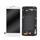 Picture of LCD Screen with Touch Screen Digitizer and Frame for LG K7 K330 - Color: White