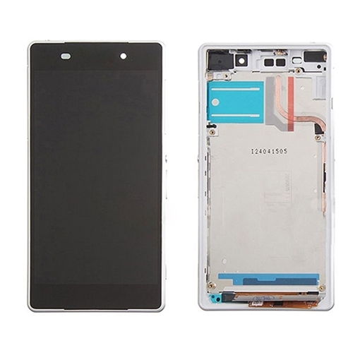 Οθόνη LCD με Μηχανισμό Αφής και Πλαίσιο για Sony Xperia Z2 (D6503) - Χρώμα: Λευκό