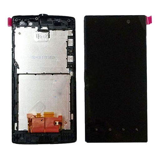 Οθόνη LCD με Μηχανισμό Αφής και Πλαίσιο για Sony Xperia Ion LT28 - Χρώμα: Μαύρο