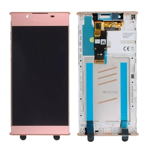 Οθόνη LCD με Μηχανισμό Αφής και Πλαίσιο για Sony Xperia L1 (G3311/G3312) - Χρώμα: Ροζ