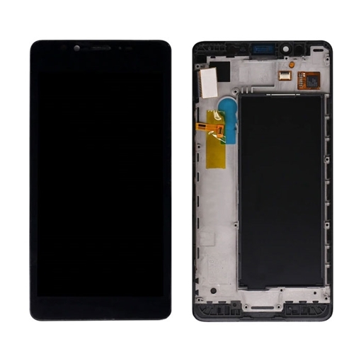 Οθόνη LCD με Μηχανισμό Αφής και Πλαίσιο για Nokia Lumia 950 - Χρώμα: Μαύρο