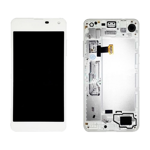 Picture of LCD Complete with Frame for Nokia Lumia 650 - Color:  White