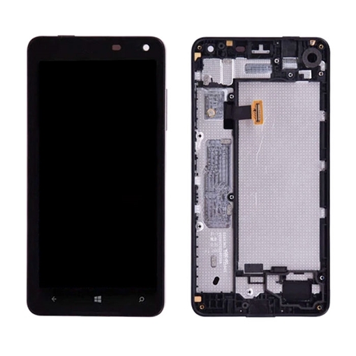 Οθόνη LCD με Μηχανισμό Αφής και Πλαίσιο για Nokia Lumia 650 - Χρώμα: Μαύρο