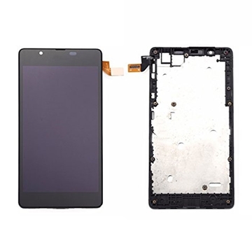 Εικόνα της Οθόνη LCD με Μηχανισμό Αφής και Πλαίσιο για Nokia Lumia 540 - Χρώμα: Μαύρο