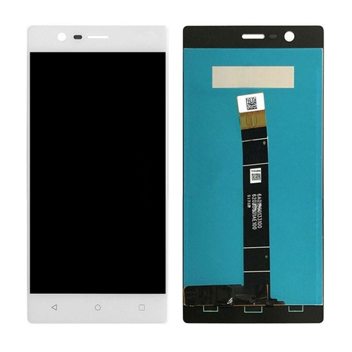 Οθόνη LCD με Μηχανισμό Αφής για Nokia 3 - Χρώμα: Λευκό
